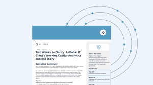 Two Weeks to Clarity: A Global IT Giant’s Working Capital Analytics Success Story